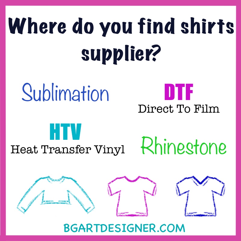 Where do you find shirts supplier?, How do I find a shirt supplier?, web list for order shirts