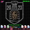 2023 logo vegas golden knights svg, vegas sports teams rhinestone template svg