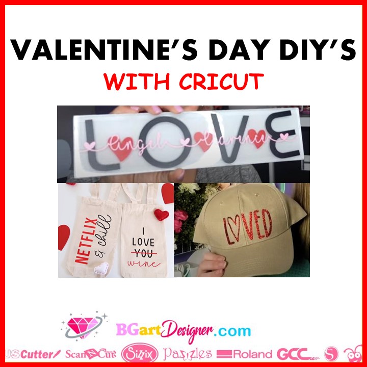 3 valentine's day DIY'S with Cricut