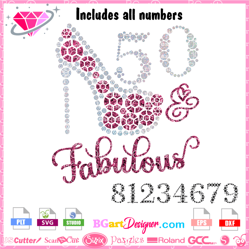 Fancy Stiletto Heels SVG Files & Clipart for Silhouette Cameo, Cricut  cutting machines