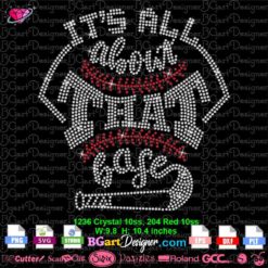 it's all about that base rhinestone svg, baseball rhinestone template svg, baseball mom bling transfer download