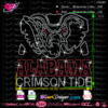 Alabama Elephant Rhinestone crimson tide svg, hotfix, iron on, bling, cricut, silhouette cameo, digital download