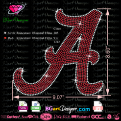 Alabama Roll tide Bling download, svg, eps, silhouette cameo