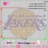 Los Angeles Lakers bling basketball logo rhinestone designs svg, instant download, rhinestone templates files for cricut and silhouette machines