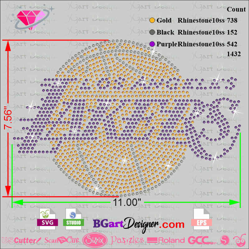 Download Lllá…los Angeles Lakers Bling Best Rhinestone Files Cricut Silhouette