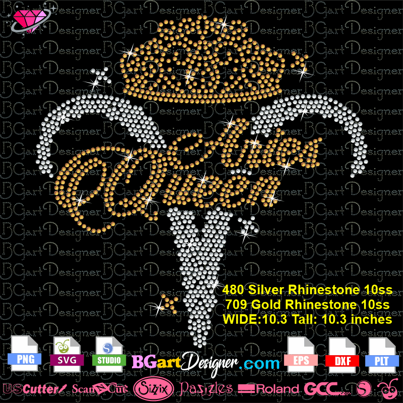 Download Lllá… Aries Symbol Queen Crown Rhinestone Best Svg
