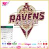 atherton ravens lacrosse svg cricut silhouette, ravens lacrosse vector cut file, atherton ravens logo download