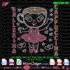 Ballerina Cappuccina Italian Brainrot T Shirt bling design Ballerina Cappuccina Funny Brainrot Meme DIY Shirt Ballerina Cappuccina Tee rhinestone template digital svg plt