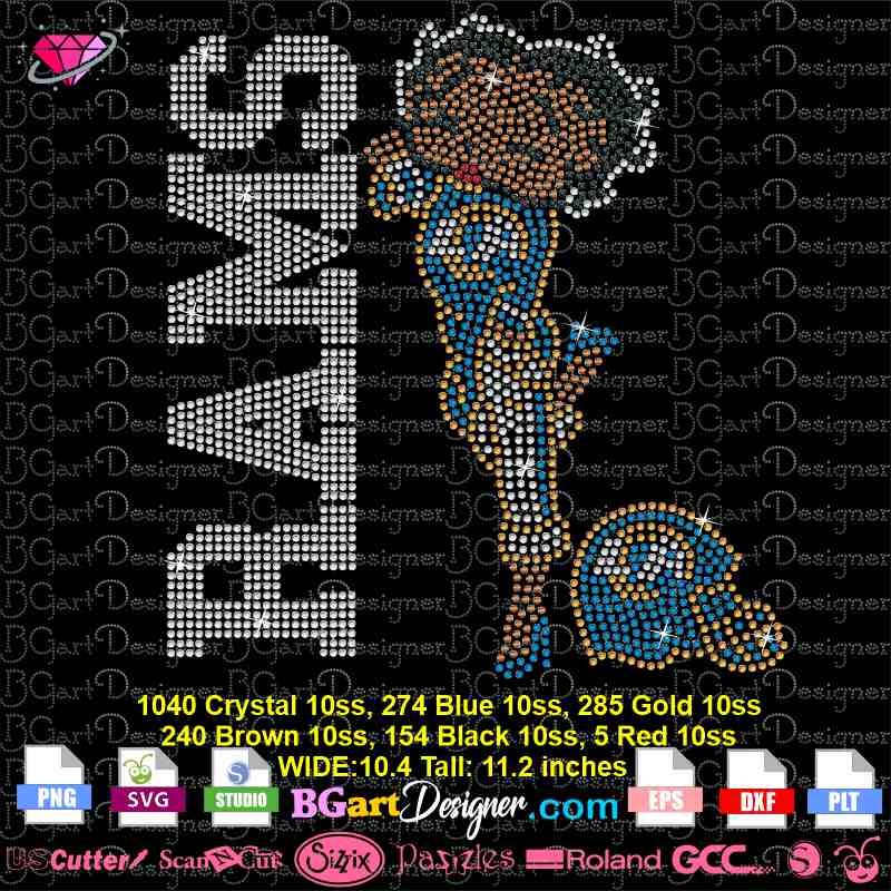 lllᐅ Los Angeles Rams Logo Rhinestone SVG - bling cricut silhouette file