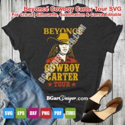 beyonce cowboy carter tour layered vinyl svg cricut silhouette download