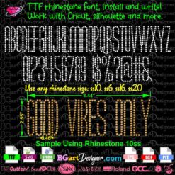 → Rhinestone ttf font bgart4 - Best rhinestone fonts