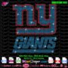 New York Giants rhinestone SVG design for vinyl cutting projects.