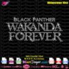 black panther wakanda forever rhinestone svg