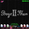 Boyz II Men Rhinestone Template for Custom Apparel & Crafting