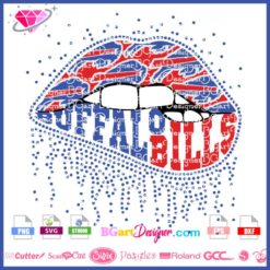 Buffalo Bills dripping lips svg cricut silhouette