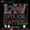 chiefs champions super bowl rhinestone svg file cricut, silhouette cameo, vector cut file rhinestone template iron on transfer