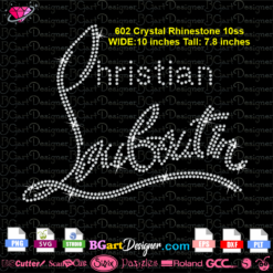 download Christian Louboutin rhinestone svg cricut silhouette