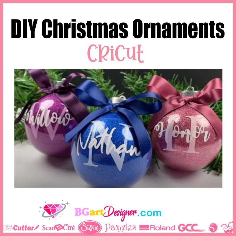 tutorial Christmas ornaments cricut tutorial