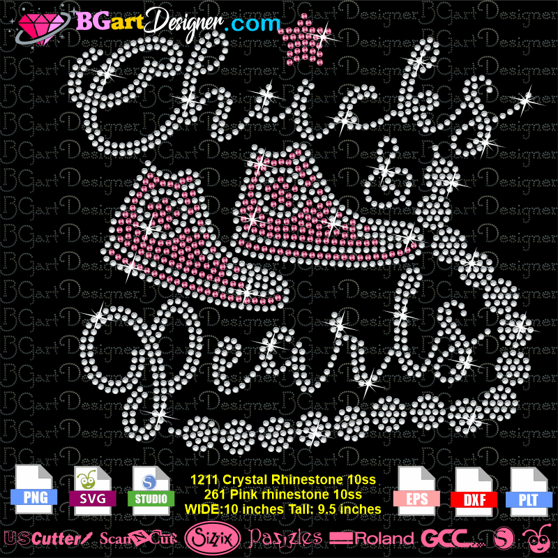 Lllá… Hi Top Chucks Pearls Bling Bling Digital Template Files