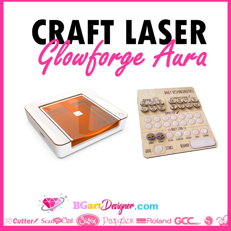 Glowforge Aura Craft Laser Review: The Ultimate Craft Laser! Unboxing,  Materials, and Specs! 