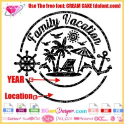 Family vacation shirt summer svg, matching family vacation svg, family vacay cruise svg cricut download