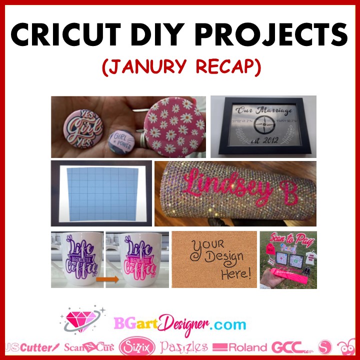 Cricut DIY projects january recap-
