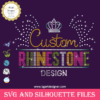 Custom rhinestone design, Custom Rhinestone Bling Design Digitizing, 1st Step For Crystal, Glitter Iron-on Hotfix Sparkle Transfers for Shirts DIY NO physical