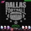 Rhinestone 10ss Dallas Football Template with Stars, perfect for Cricut, Silhouette, and other cutting machines. Create stunning rhinestone t-shirt designs with this instant download digital template. Ideal for football lovers, this SVG file offers precision and ease for custom clothing designs. Available in PNG, EPS, DXF, and PLT formats.