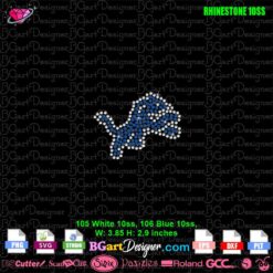fueled by haters Lions rhinestone svg