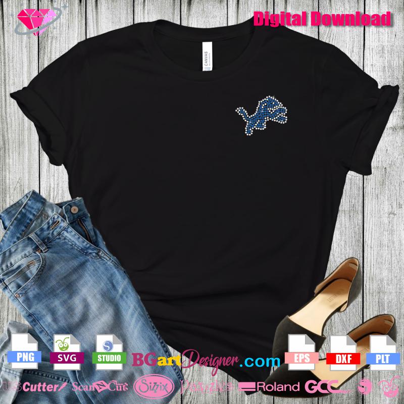 Detroit Lions Fueled By Haters Rhinestone SVG