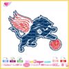 Detroit sports teams logo mashup, customizable SVG design on a white background.