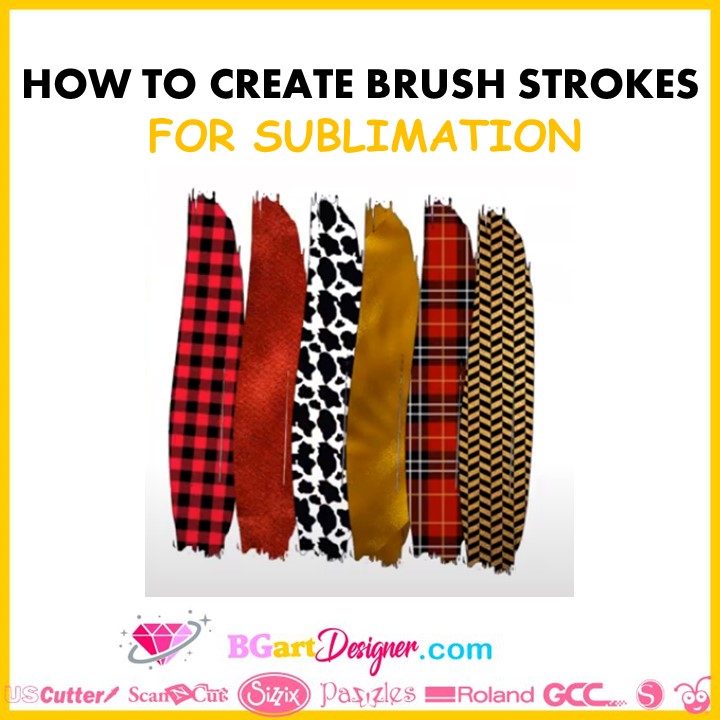 How to create brush strokes for sublimation