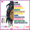 dread head svg, i am black woman beautiful magic intelligent resilient love innovative powerful influential unapologetic svg cricut silhouette, black woman face download, black woman unapologetic svg file