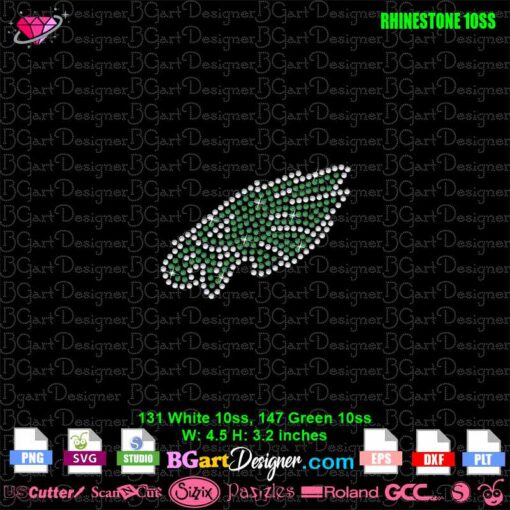 fueled by haters Lions rhinestone svg