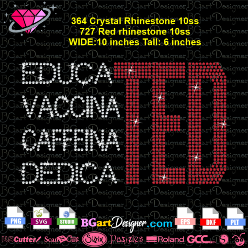 educated vaccinated caffeinated dedicated rhinestone bling template download svg cricut silhouette, book rhinestone cutting file, coffee bling svg, heart bling svg, black and educated svg cut file layered