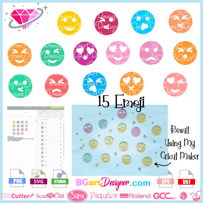 Download lllᐅEasy Emoji SVG Download - cricut cameo gifts crafting