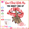 Don't flirt with me you might end up entangled shh lips svg cricut silhouette, dripping lips shhh svg vector
