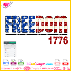 Freedom 1776 svg cricut silhouette, independence day svg, 1776 union svg, celebrate freedom svg download