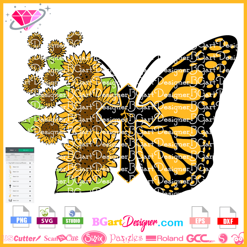 Free Free 145 Decal Sunflower Butterfly Svg Free SVG PNG EPS DXF File