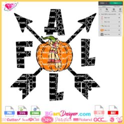 Fall arrow pumpkin scarf svg, fall svg cricut, pumpkin scarf sublimation png