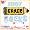 first grade rocks pencil svg, 100 days schools svg download,