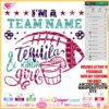 I am football tequila and kinda girl svg, tequila football svg cricut, tequila lemon salt svg, tequila glass png sublimation