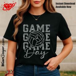 Volleyball Game Day Shirt rhinestone template digital svg plt for women DIY bling volleyball mom shirt design