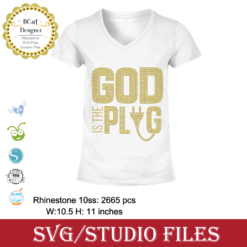 God is the Plug Rhinestone svg, God is the Plug ai, svg, eps, pdf, jpg, png, sxf files, cricut, for t-shirt