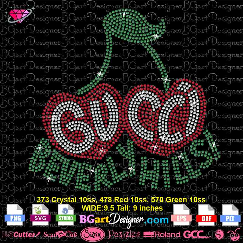 lllᐅ Gucci GG New Logo Rhinestone SVG - bling cricut silhouette