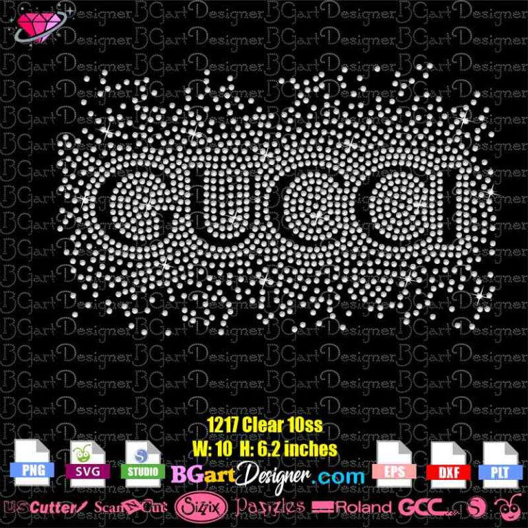 lllᐅ Gucci Scatter Rhinestone SVG - bling transfer cricut silhouette file