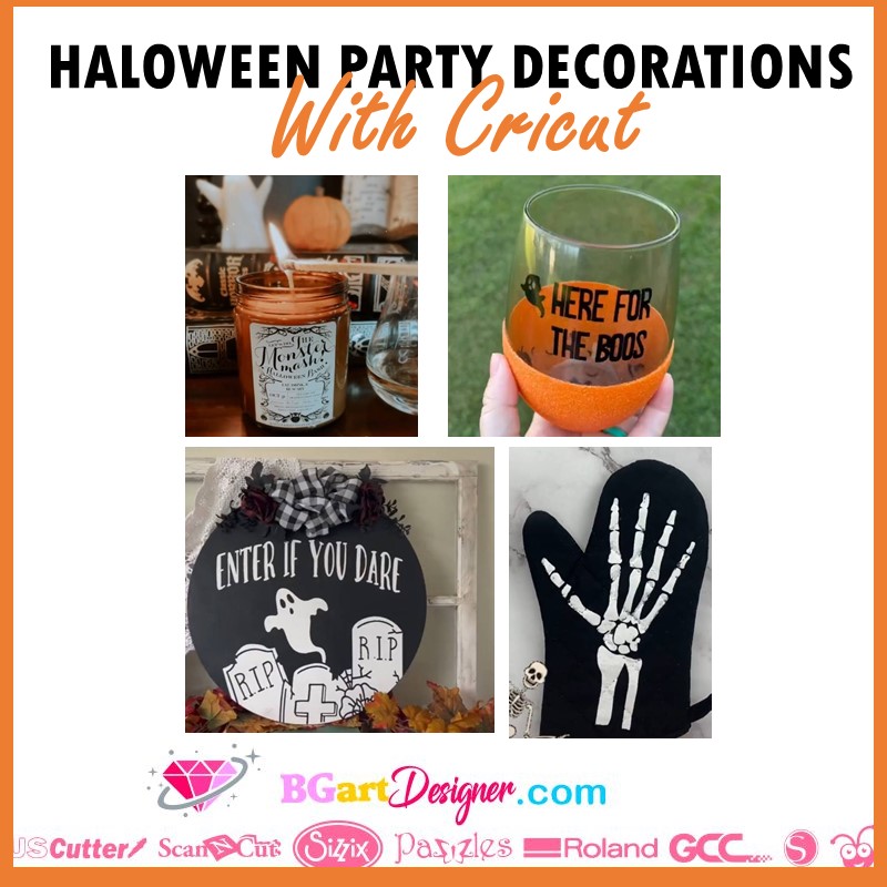 Halloween party decorations with cricut