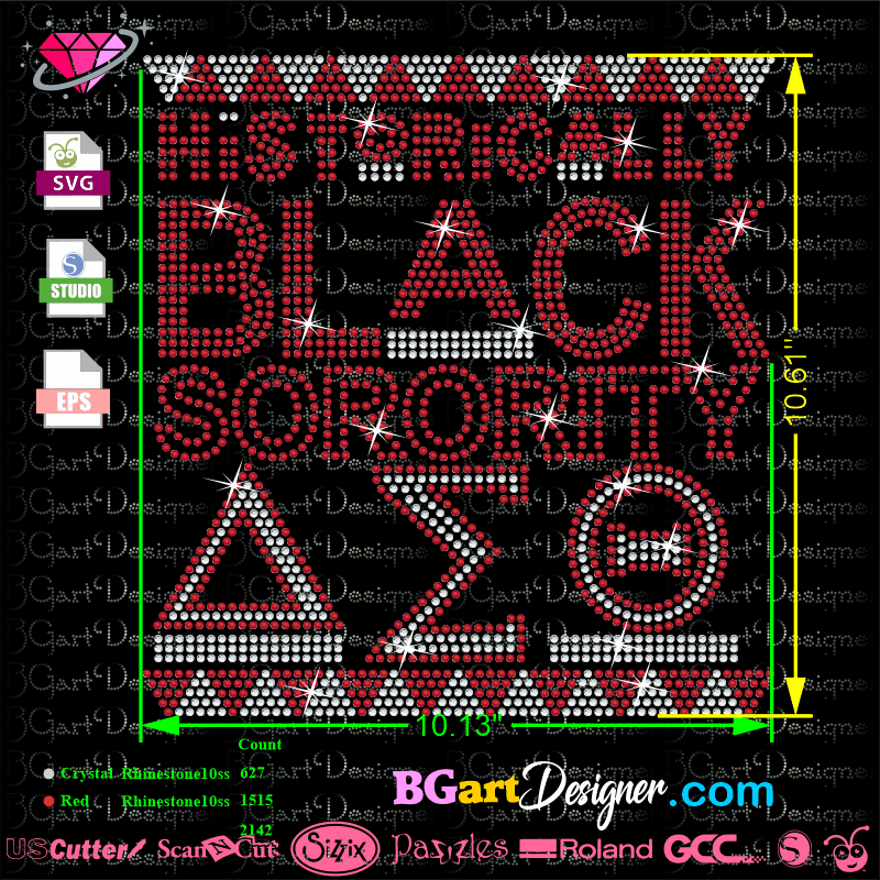 Download lllᐅHistorically Black Sorority rhinestone - SVG file ...