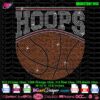hoops basketball rhinestone svg, basketball ball bling rhinestone transfer download, hoop baskeball rhinestone svg