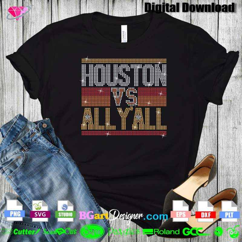 Houston Texas Astros TX Logo Rhinestone SVG